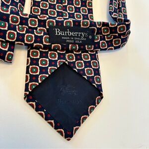 Burberry Vintage 80’s Preppy Academia 100% Silk Tie